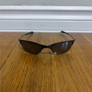 Oakley Half Wire 1.0 Navy Blue/Black Iridium Sunglasses Vintage
